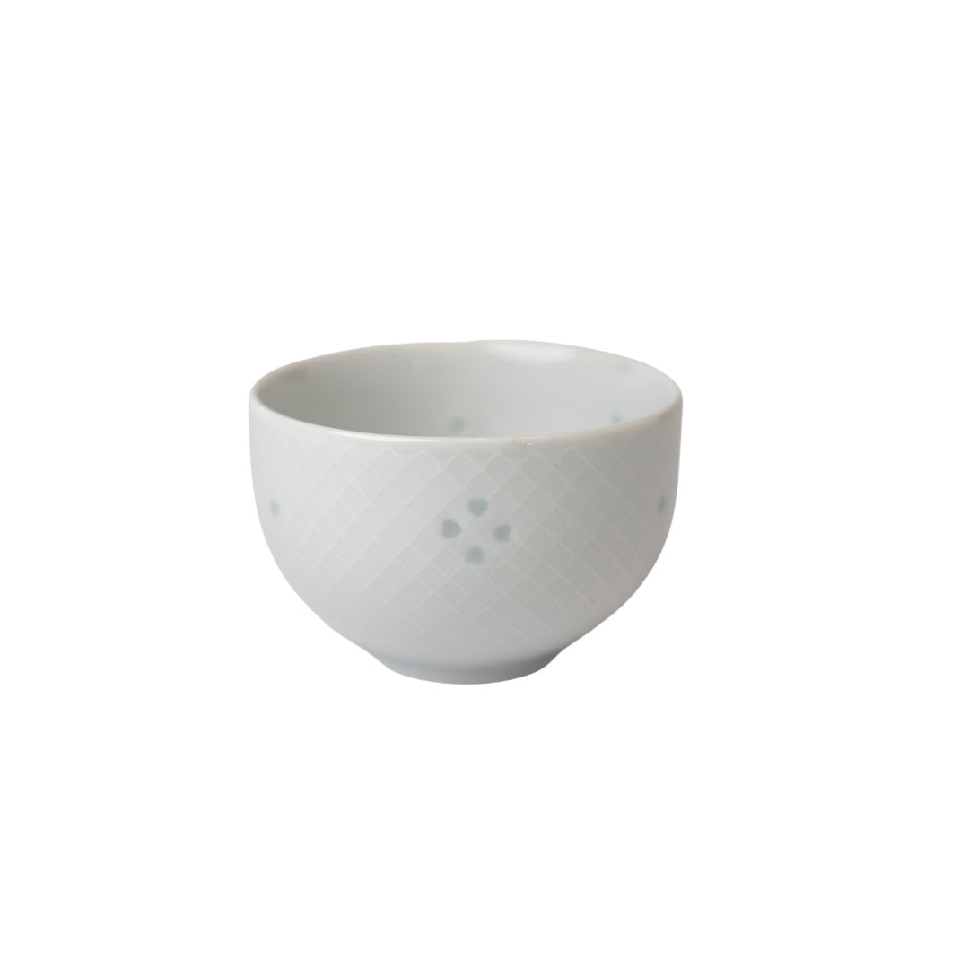 Tea Cup 18.5cm Fine White Crosshatch - Image 2
