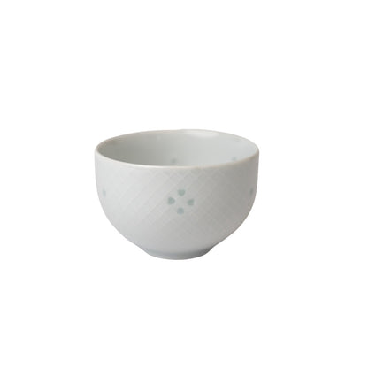 Tea Cup 18.5cm Fine White Crosshatch - Image 2
