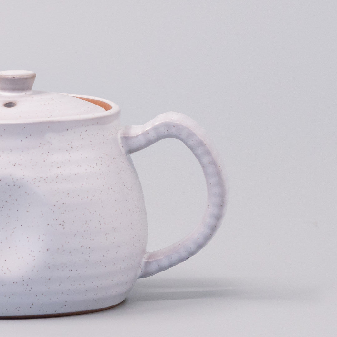 Teapot 300ml Speckled White Glaze - Image 3