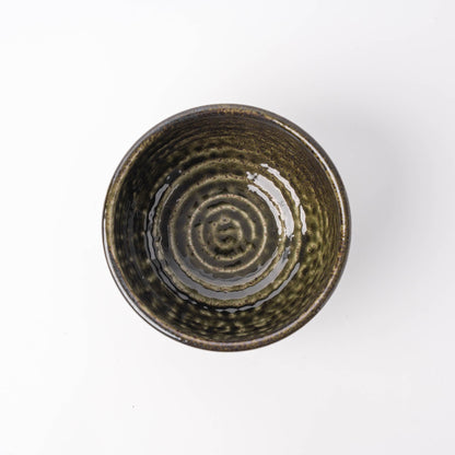 Udon Bowl 16cm Black Moss Glaze - Image 2