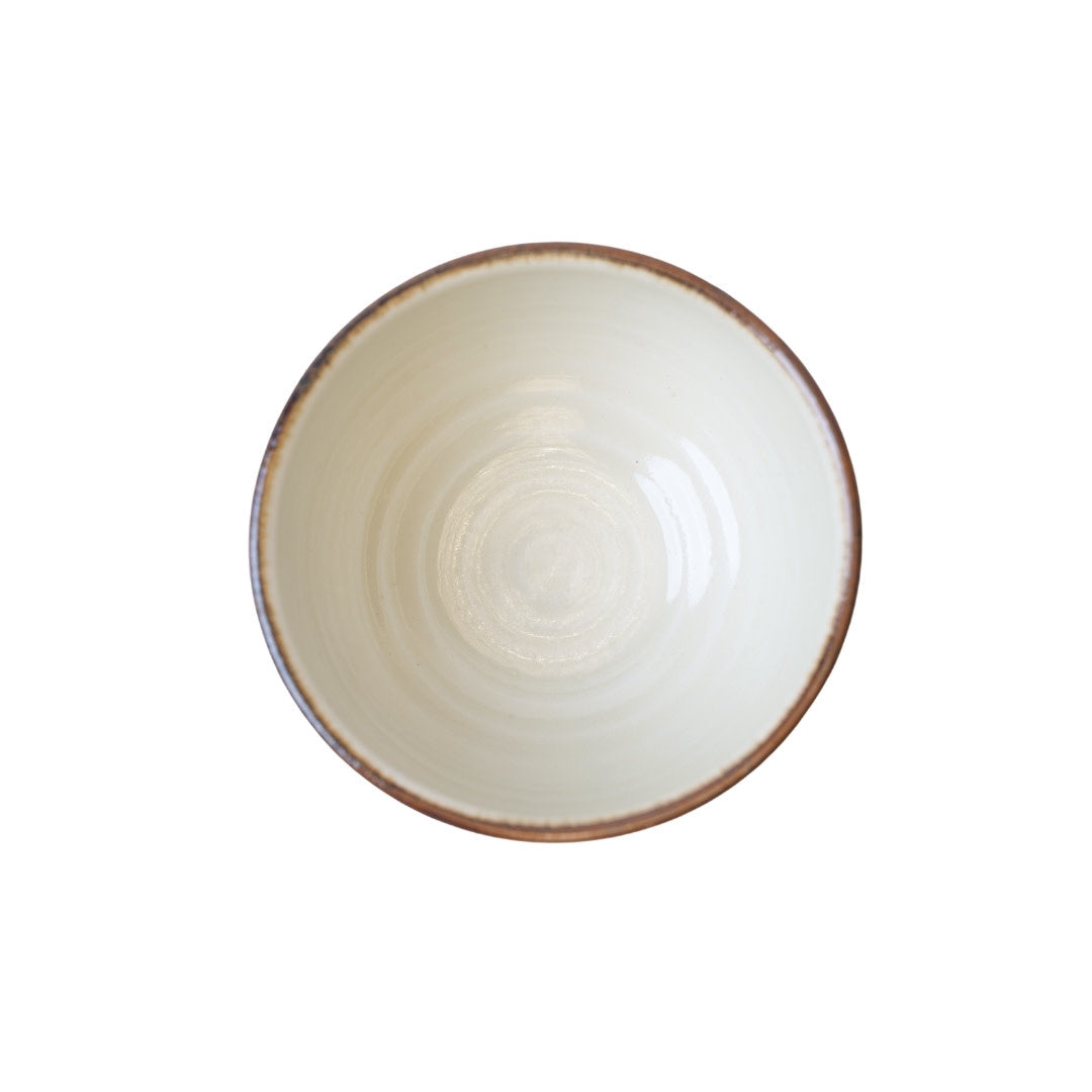 Udon Bowl 16cm Cream Bisque Glaze - Image 3