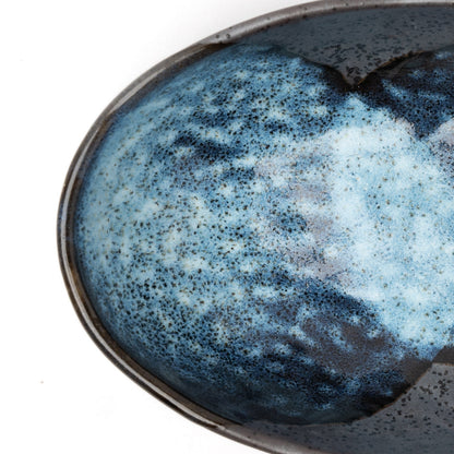 Organic Bowl Oval 16cm Storm Glaze - Image 3