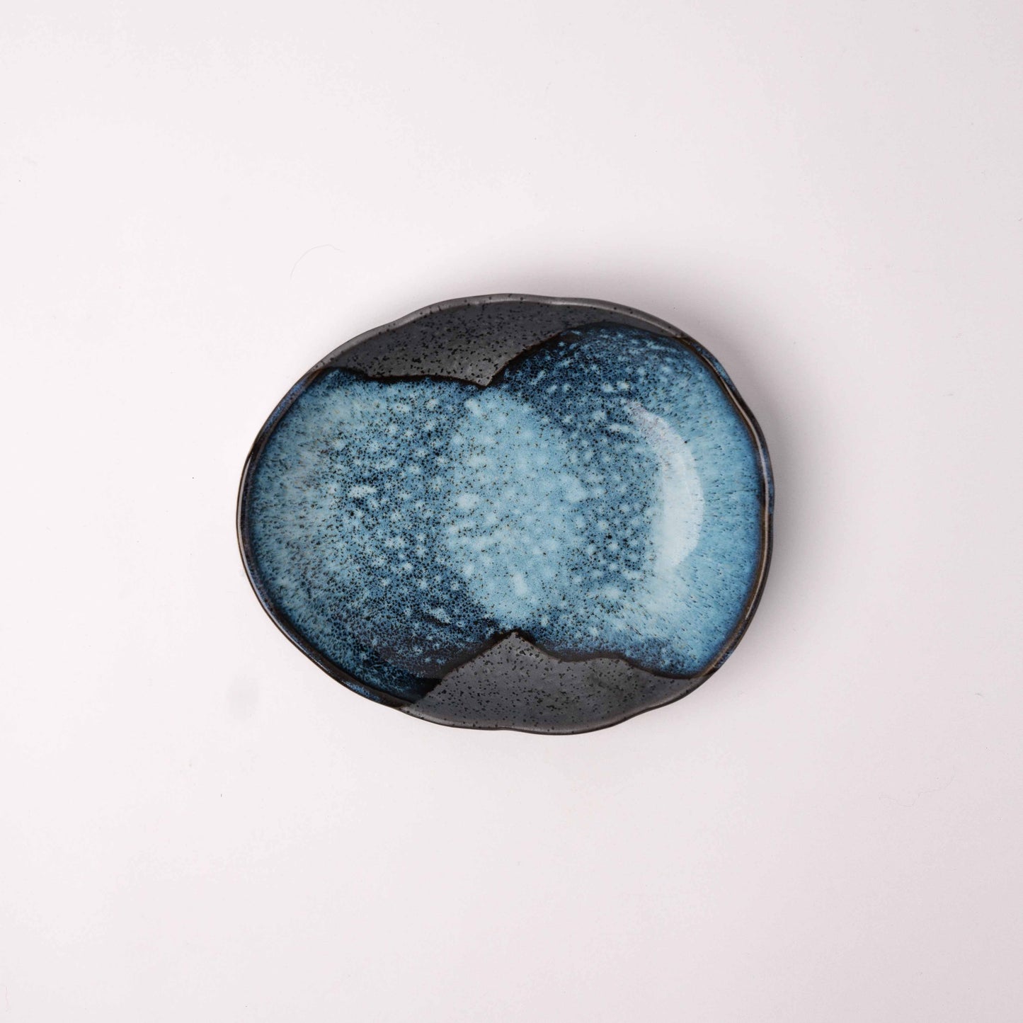 Organic Shallow Bowl 18.5cm Storm Glaze - Image 2