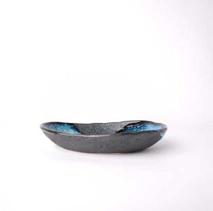 Organic Shallow Bowl 18.5cm Storm Glaze - Image 3
