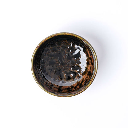Bowl 11cm Moss Swirl Glaze - Image 2