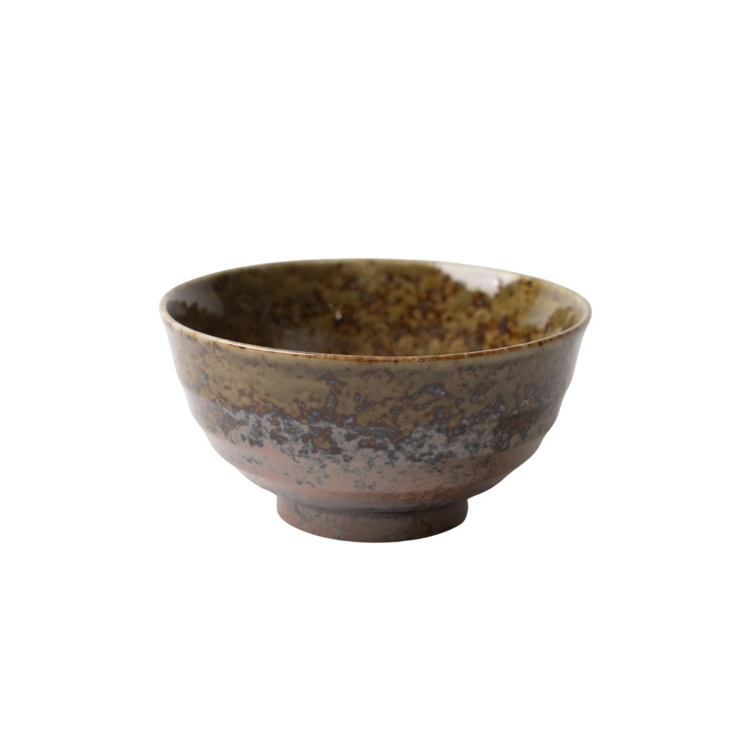 Udon Bowl Fluted 17cm Chestnut Glaze - Image 2