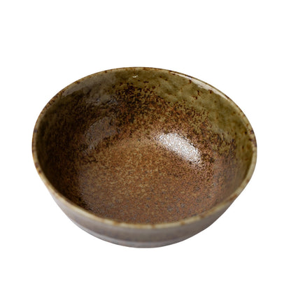 Udon Bowl Fluted 17cm Chestnut Glaze - Image 3