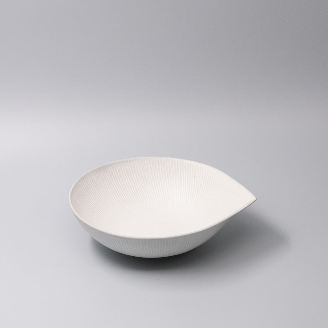 Large Bowl 24cm Snow Leaf Glaze
