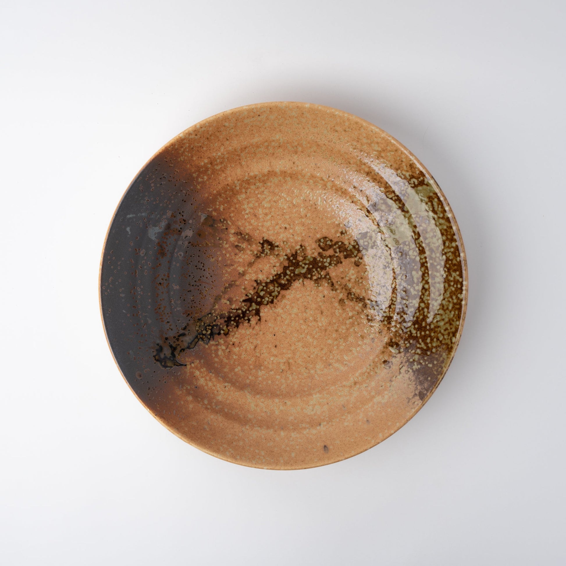 Serving Bowl Flat Base 29cm Wabi Sabi Glaze - Image 2