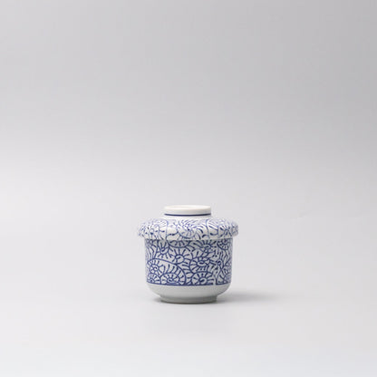 Cup Chawanmushi 170ml Blue Paisley Glaze - Image 3