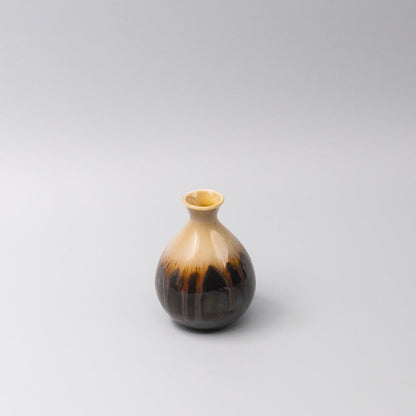 Sake Jug 300ml Black Gloss Sunflower Drip Glaze