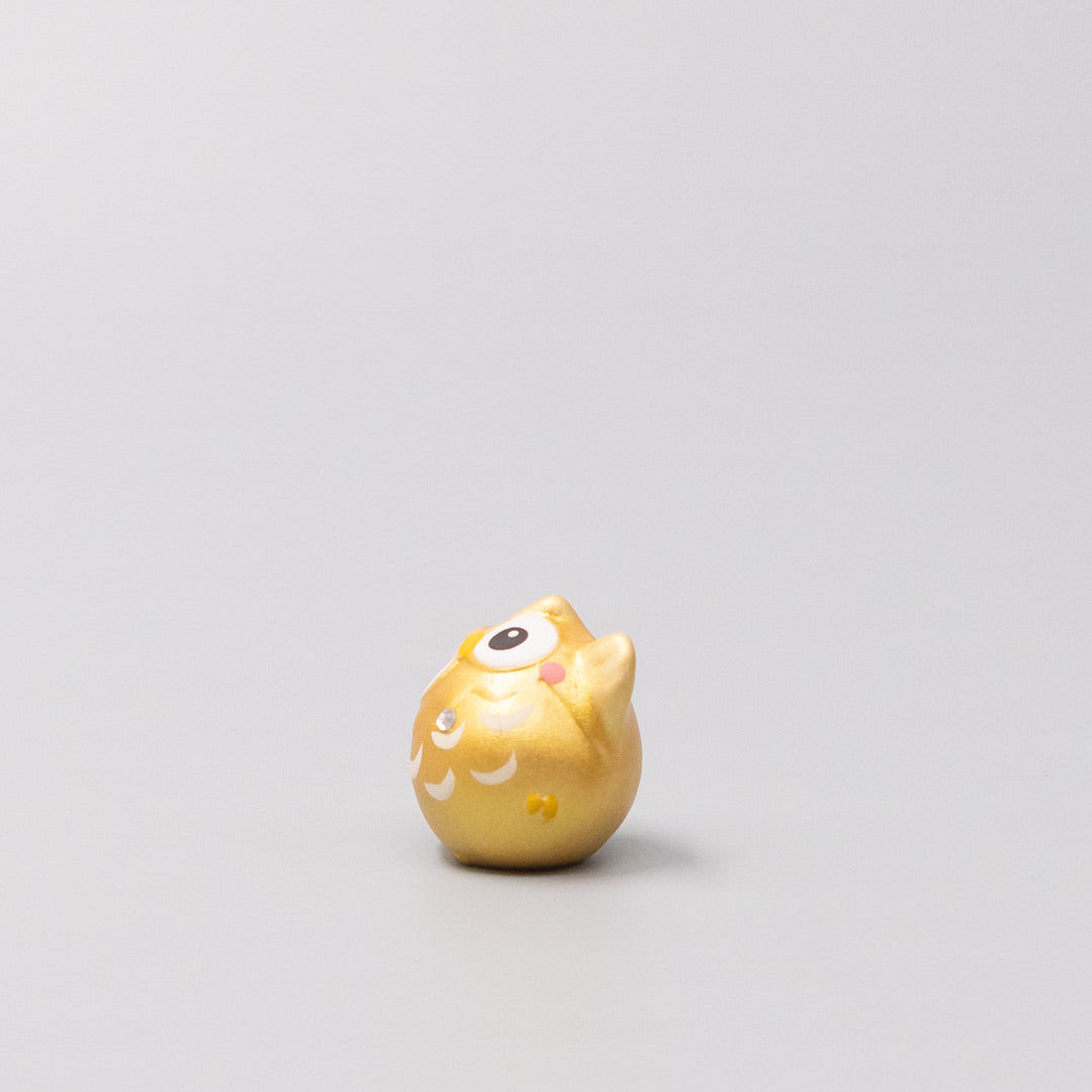 Okimono Lucky Gold Owl - Image 2
