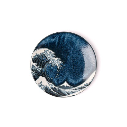 Side Plate 20cm Hokusai Great Wave Design - Image 2