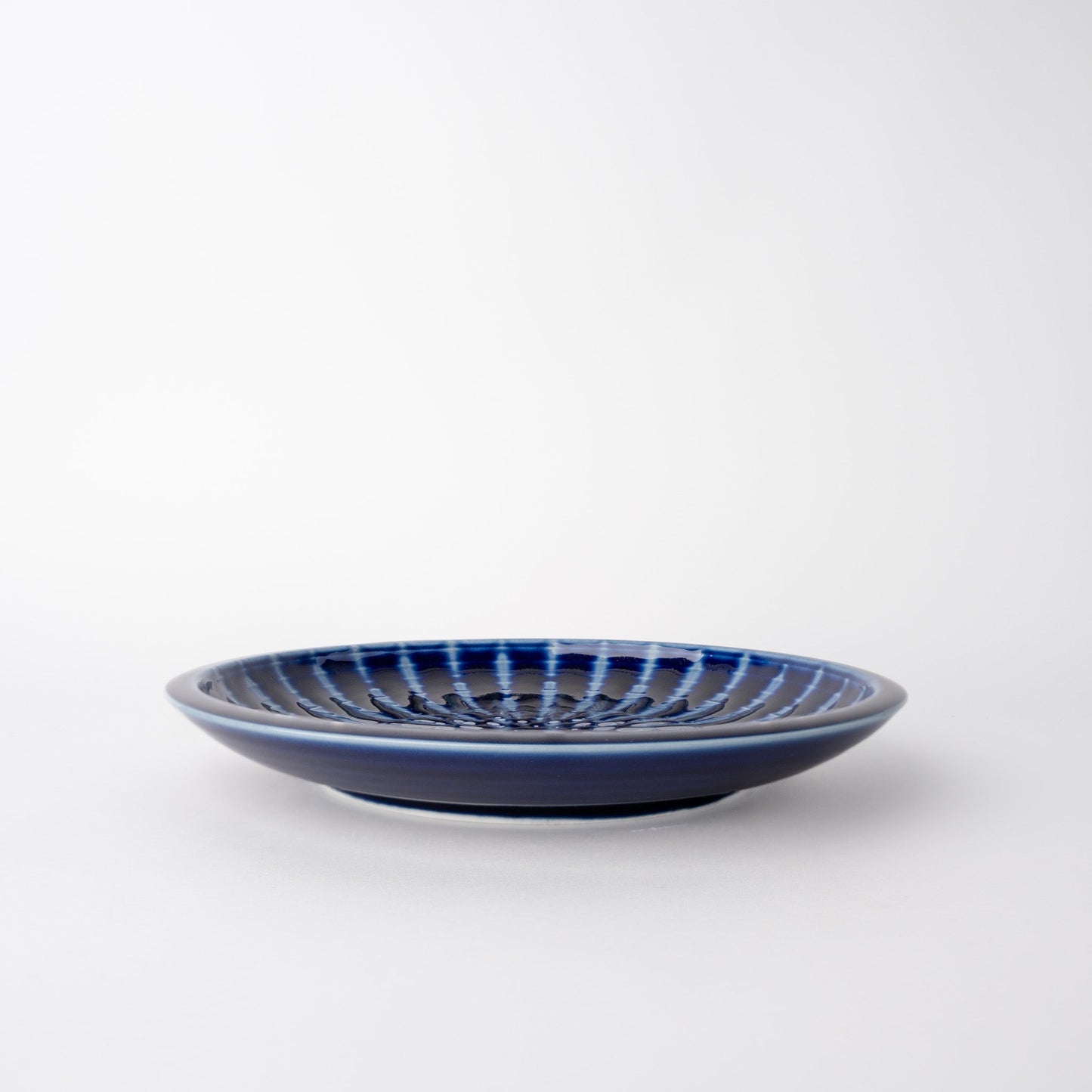 Plate Thick Edge 26cm Cobalt Rays Glaze - Image 2