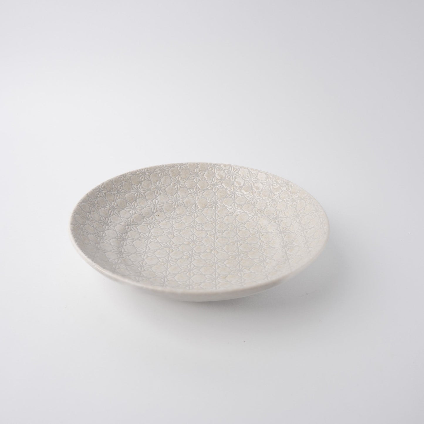 Pasta Bowl Flat 23cm White Star Glaze