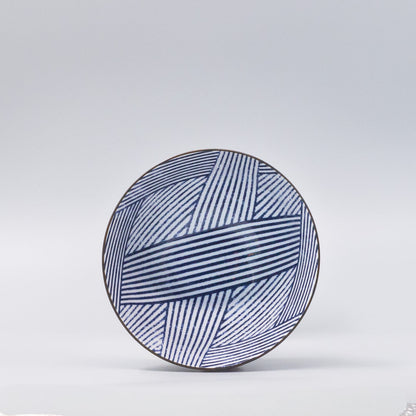 Bowl 16cm Thatched Navy Design - Image 3