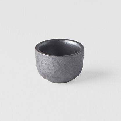 Sake Cup 35ml Black Scroll Glaze - Image 5