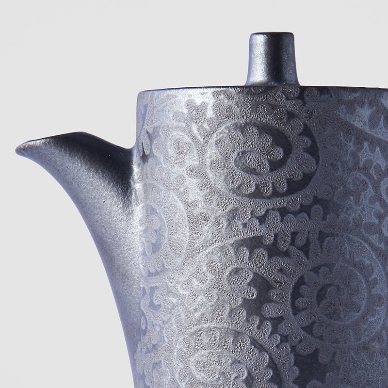 Soy Pot 125ml Black Scroll Glaze - Image 3