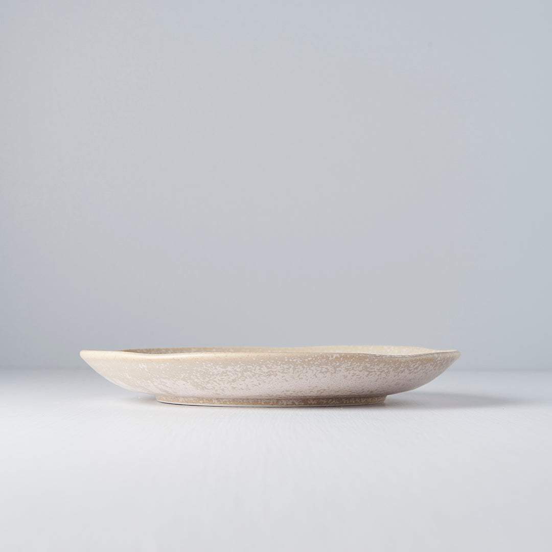 Dinner Plate 24cm White Fade Glaze - Image 2