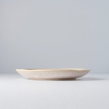 Dinner Plate 24cm White Fade Glaze - Image 2