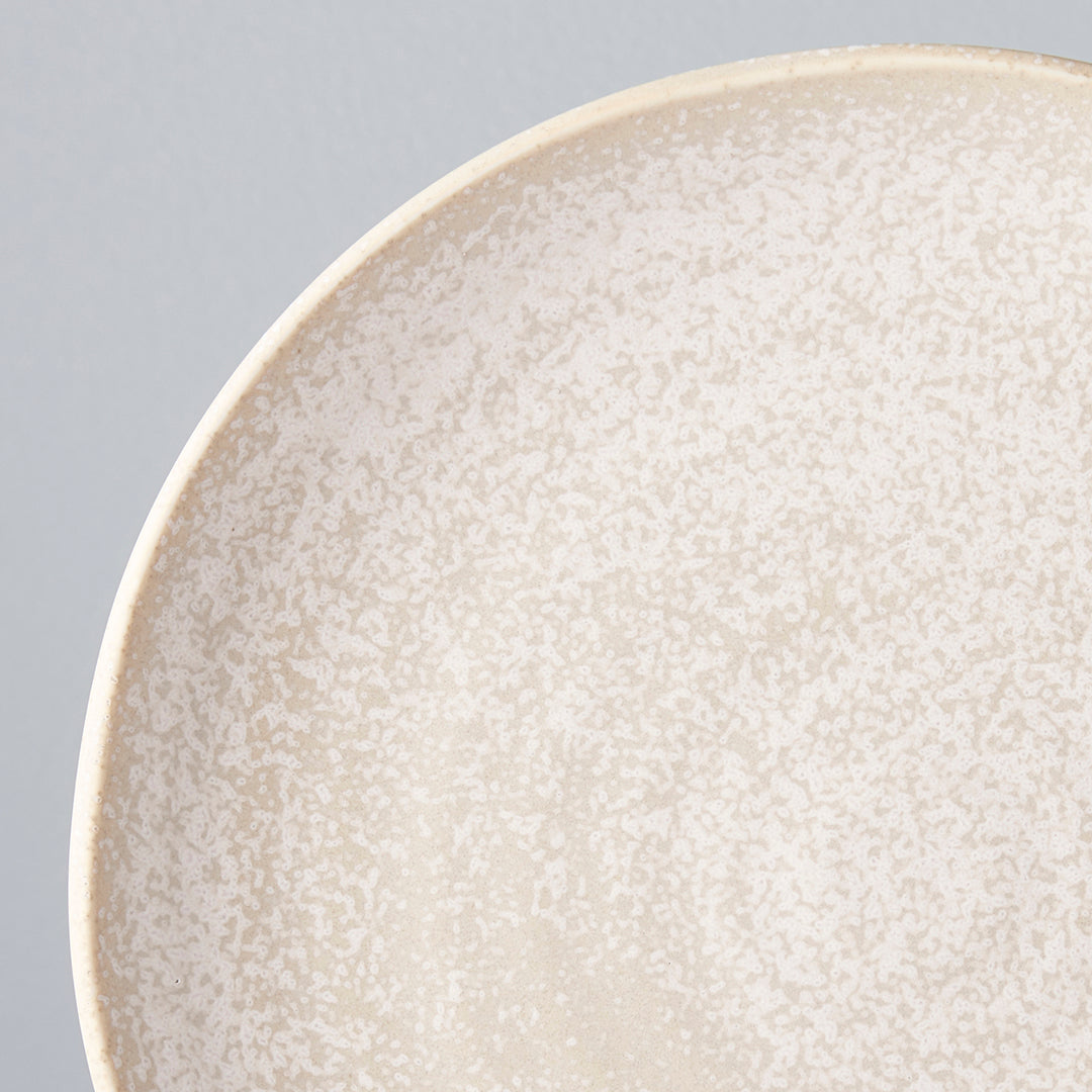 Dinner Plate 24cm White Fade Glaze - Image 3