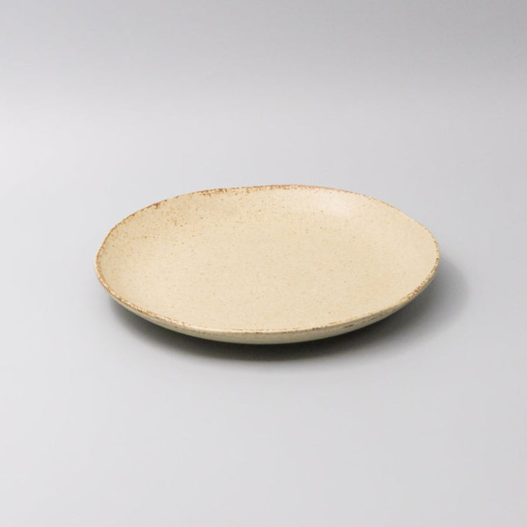 Plate Dinner Organic Shape 24cm Sand Fade Glaze - Image 2