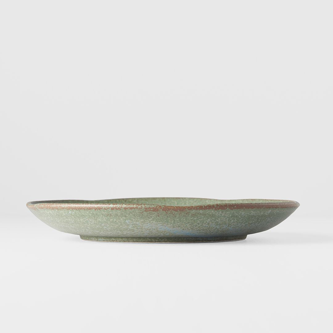 Dinner Plate 24cm Green Fade Glaze - Image 3