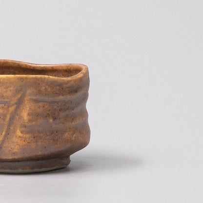 Sake Cup Ochre Glaze - Image 2
