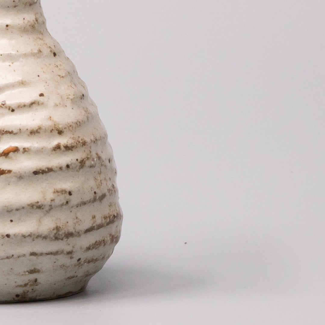 Sake Jug 180ml White Sand Glaze - Image 2