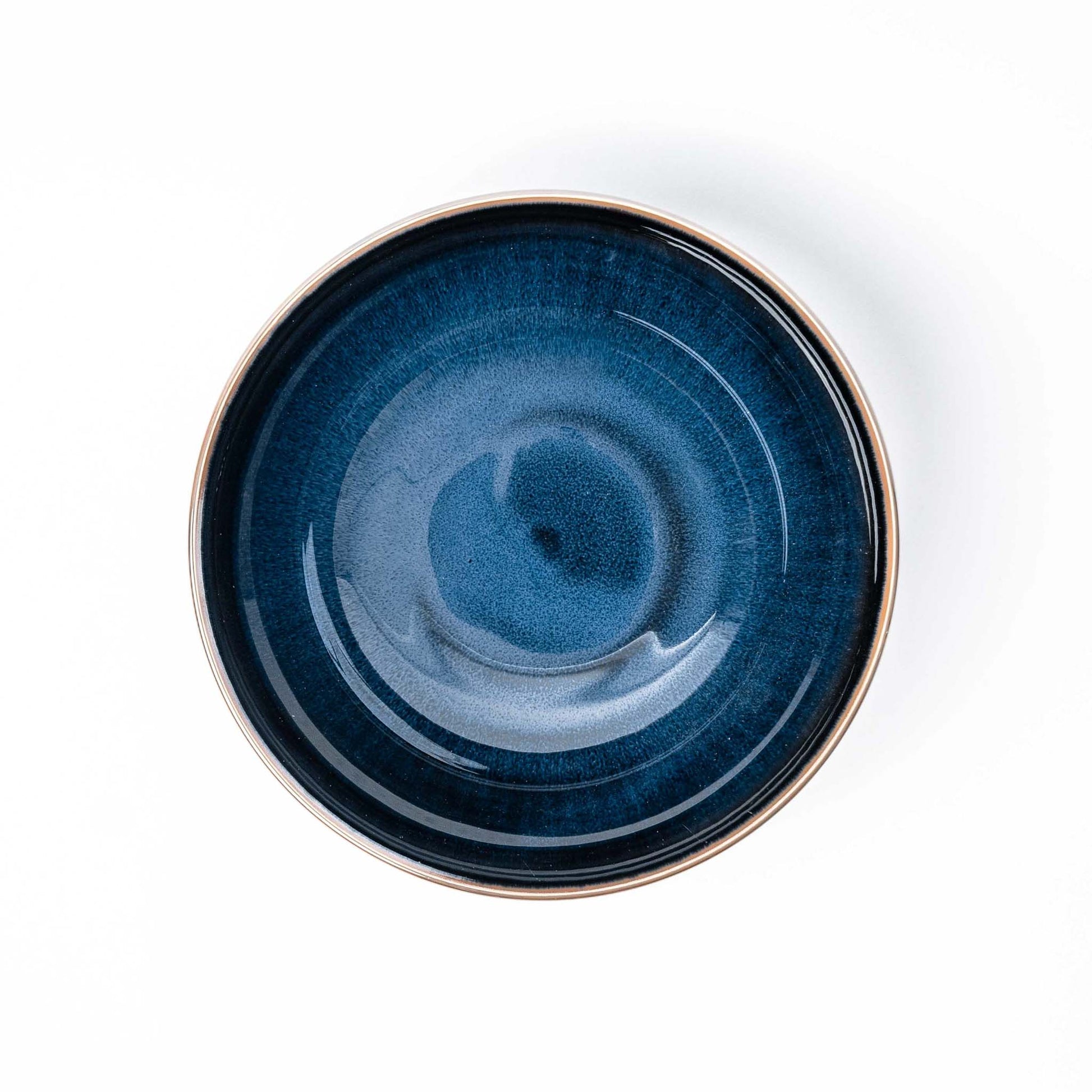 Bowl 21cm Navy Sendan Glaze - Image 3