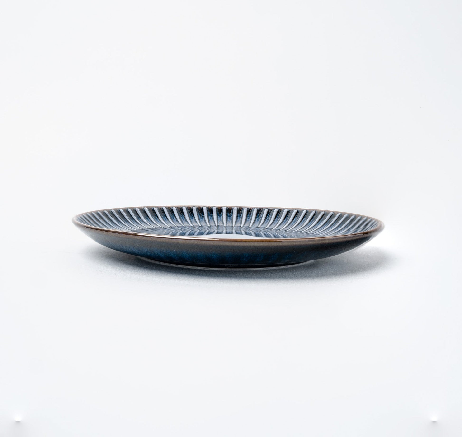 Side Plate 20.5cm Navy Sendan Glaze - Image 2