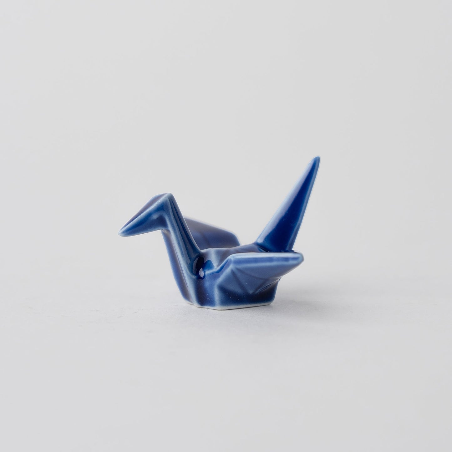 Chopstick Rest Origami Crane Indigo Blue - Image 2