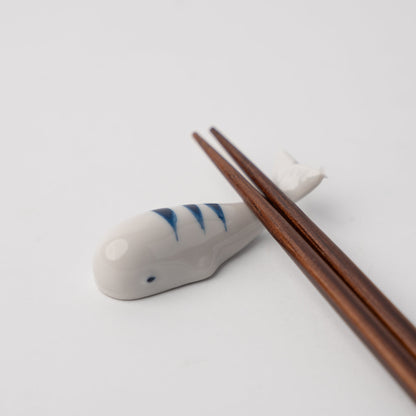 Chopstick Rest Blue Stripe Whale - Image 2