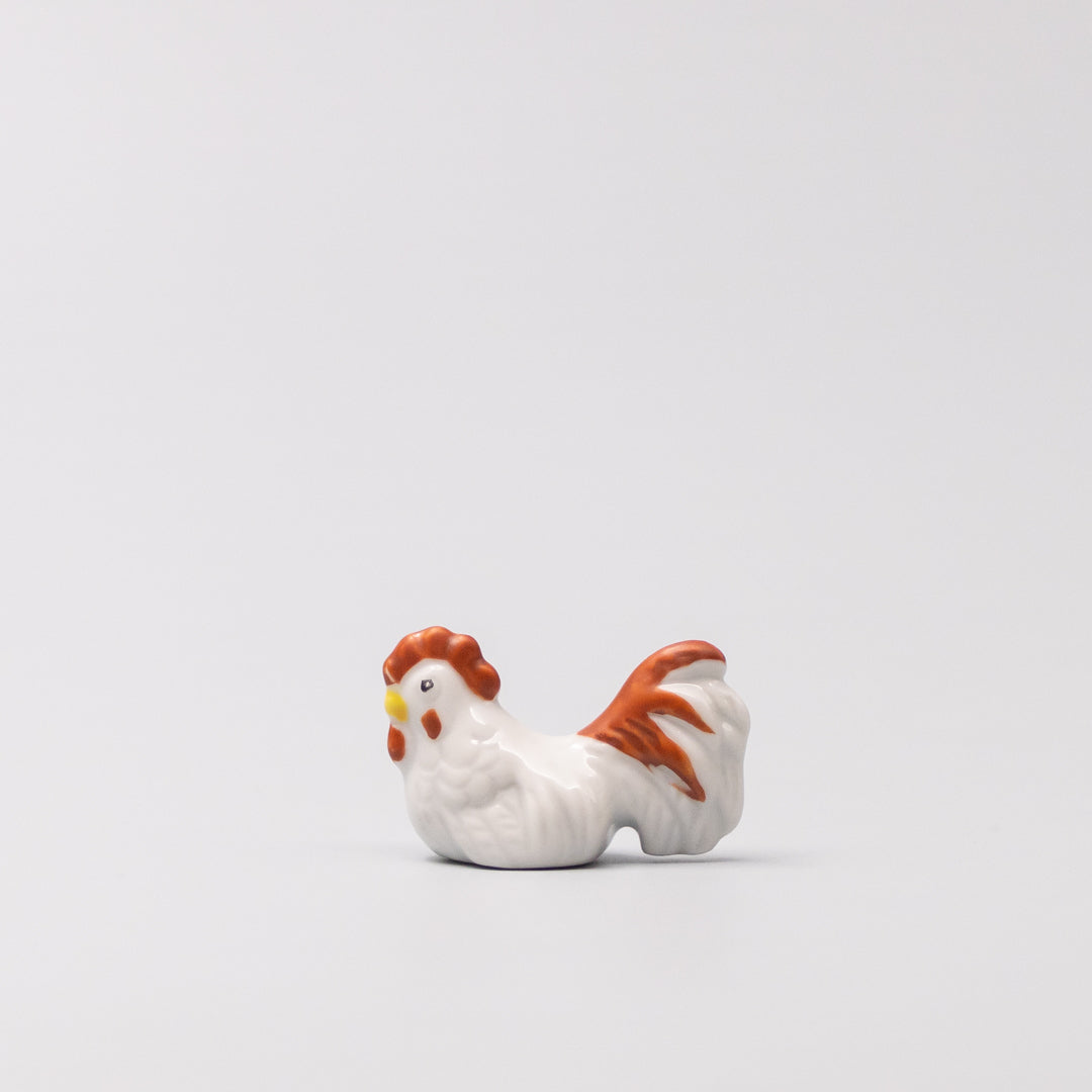 Chopstick Rest White and Red Rooster - Image 3
