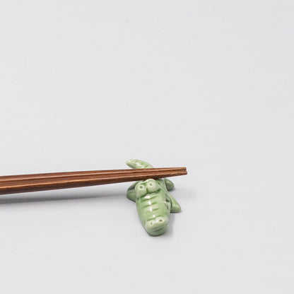 Chopstick Rest Green Alligator