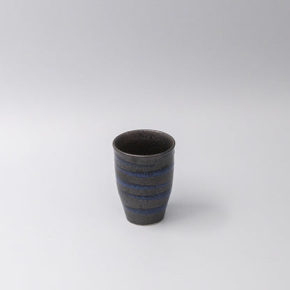 Sushi Mug 300ml Bright Blue Spiral On Black Design