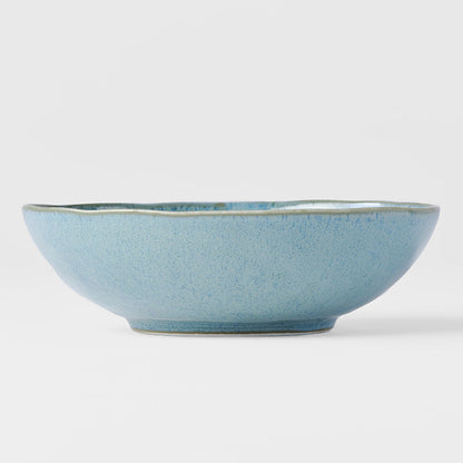 Bowl Oval 16cm Peacock Glaze - Image 3