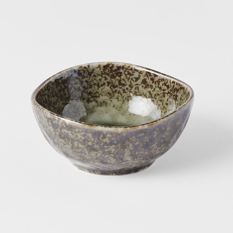 Sauce Dish Organic Shape 8.5cm Sage Green Glaze - Image 3