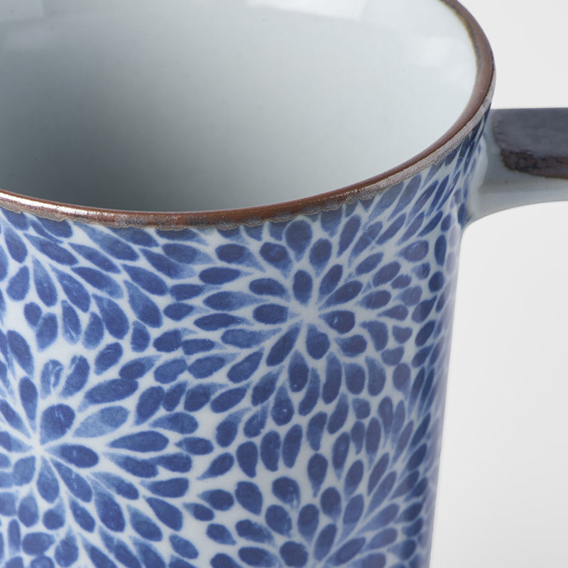 Mug with handle 400ml Chrysanthemum Design - Image 2