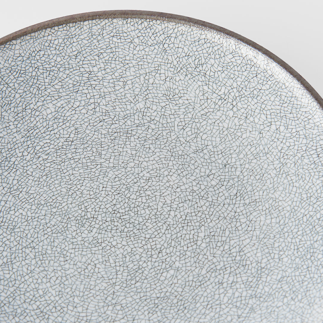 Dinner Plate 25cm Crazed Grey Glaze - Image 2
