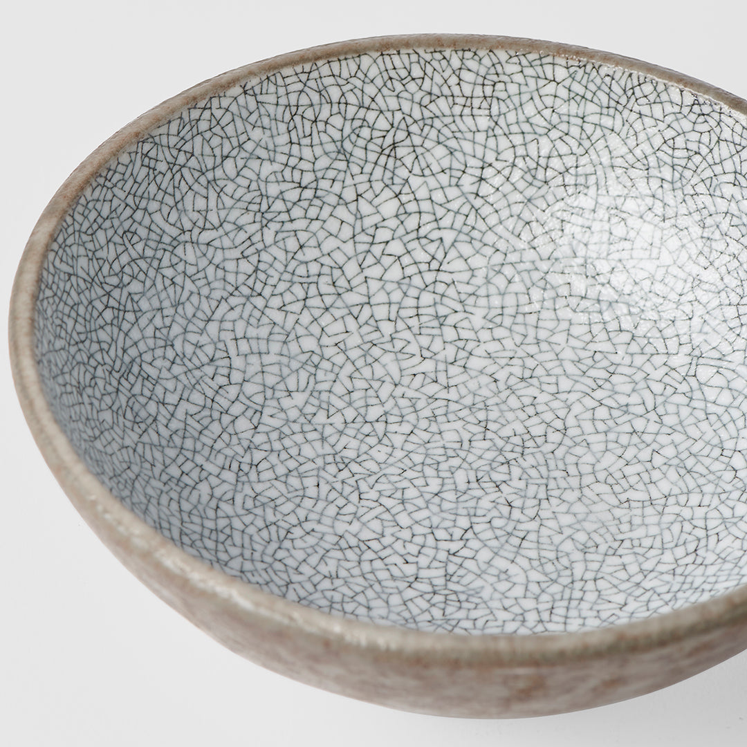 Tapas Bowl 13cm Crazed Grey Glaze - Image 2