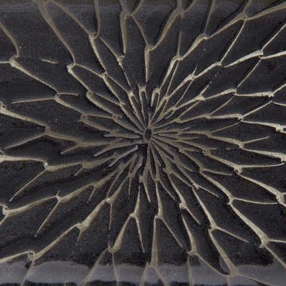 Sushi Plate 22cm Charcoal Net Design - Image 2