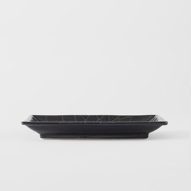 Sushi Plate 22cm Charcoal Net Design - Image 4