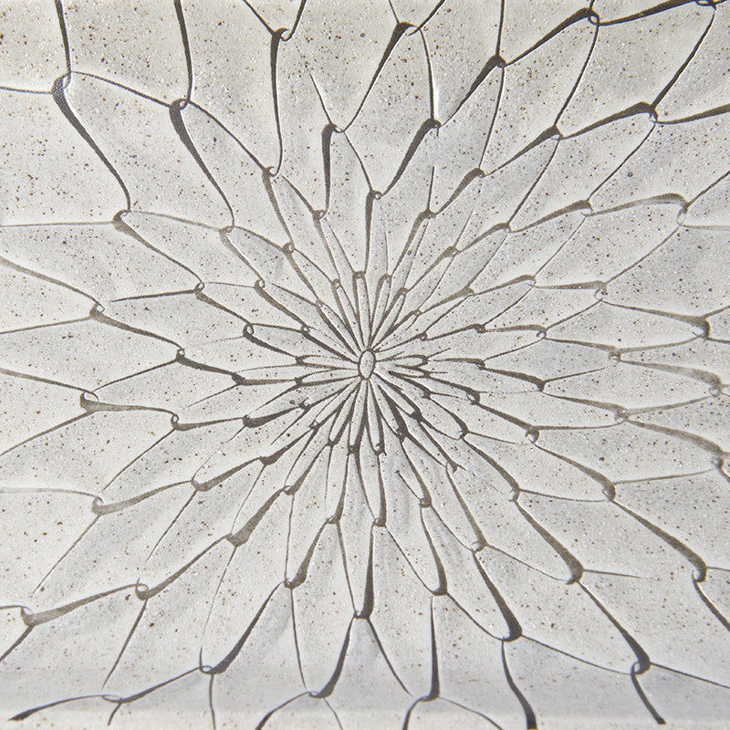 Sushi Plate 22cm Grey Net Design - Image 2