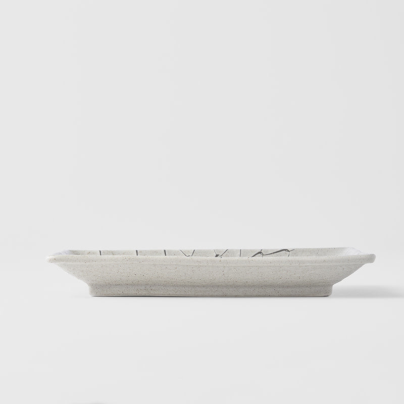Sushi Plate 22cm Grey Net Design - Image 3