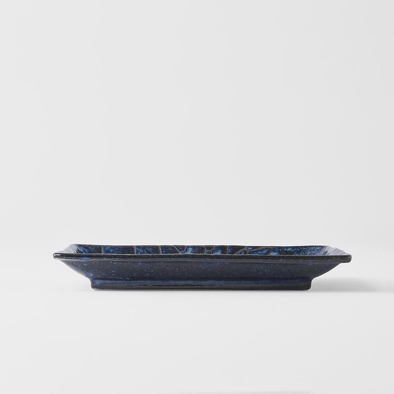 Sushi Plate 22cm Deep Blue Net Design - Image 3