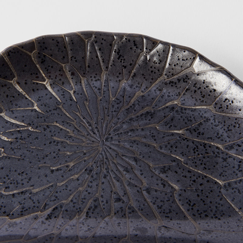 Plate D Shaped 21cm Charcoal Net Design - Image 3