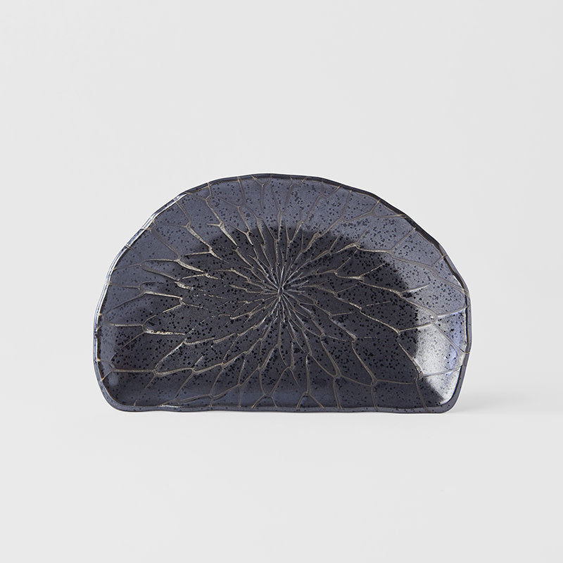 Plate D Shaped 21cm Charcoal Net Design - Image 5