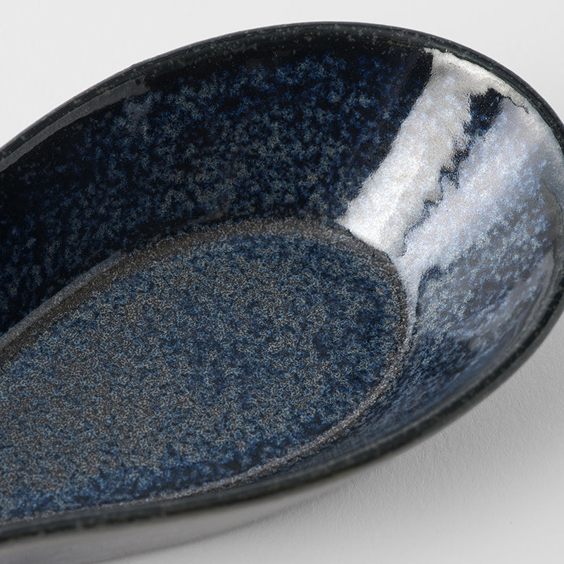 Spoon Rest Ramen Kanso Indigo Blue Glaze - Image 3