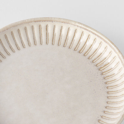 Sauce Dish 9cm Ridged Alabaster Glaze - Image 2